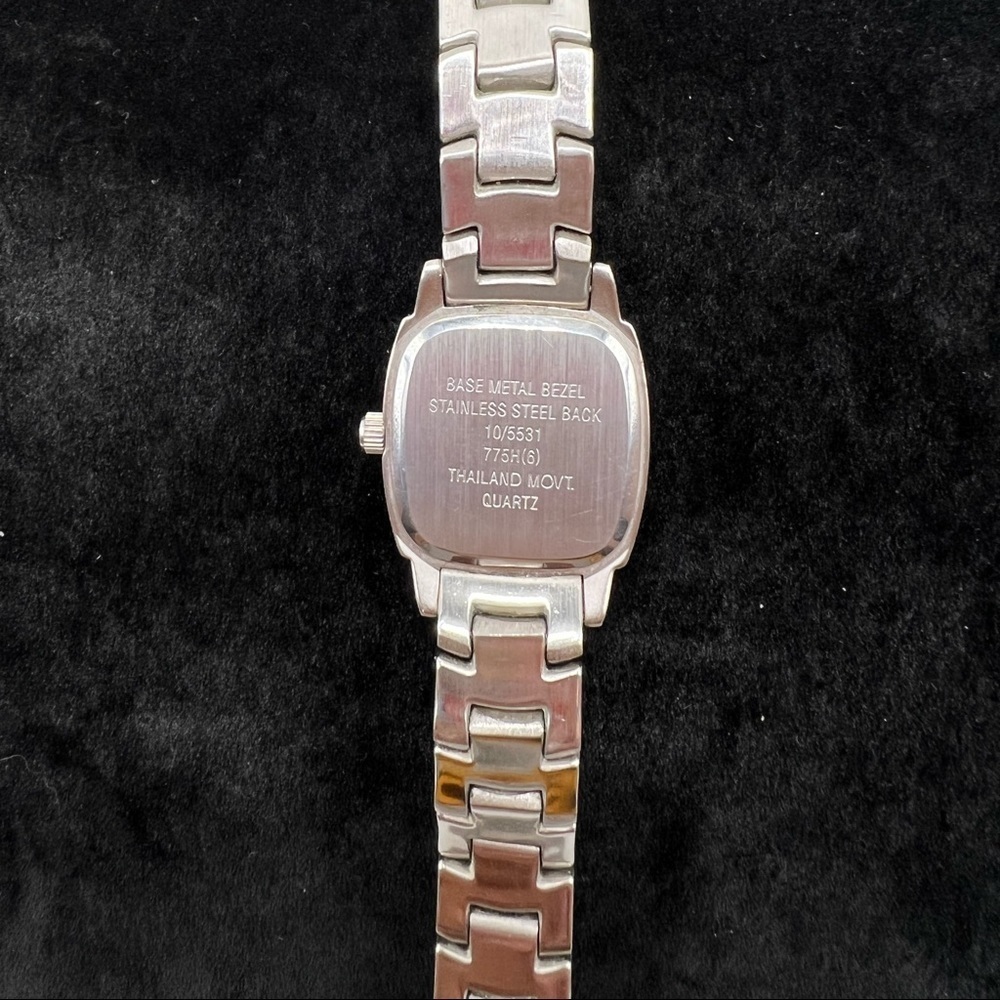 Anne Klein Silver Tone Bracelet Watch Date Display Needs Battery - Picture 3 of 4